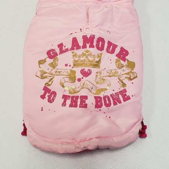 Simply Dog Pink Faux Fur Coat Glamour to the Bone NWOT Size Small - Picture 6 of 10